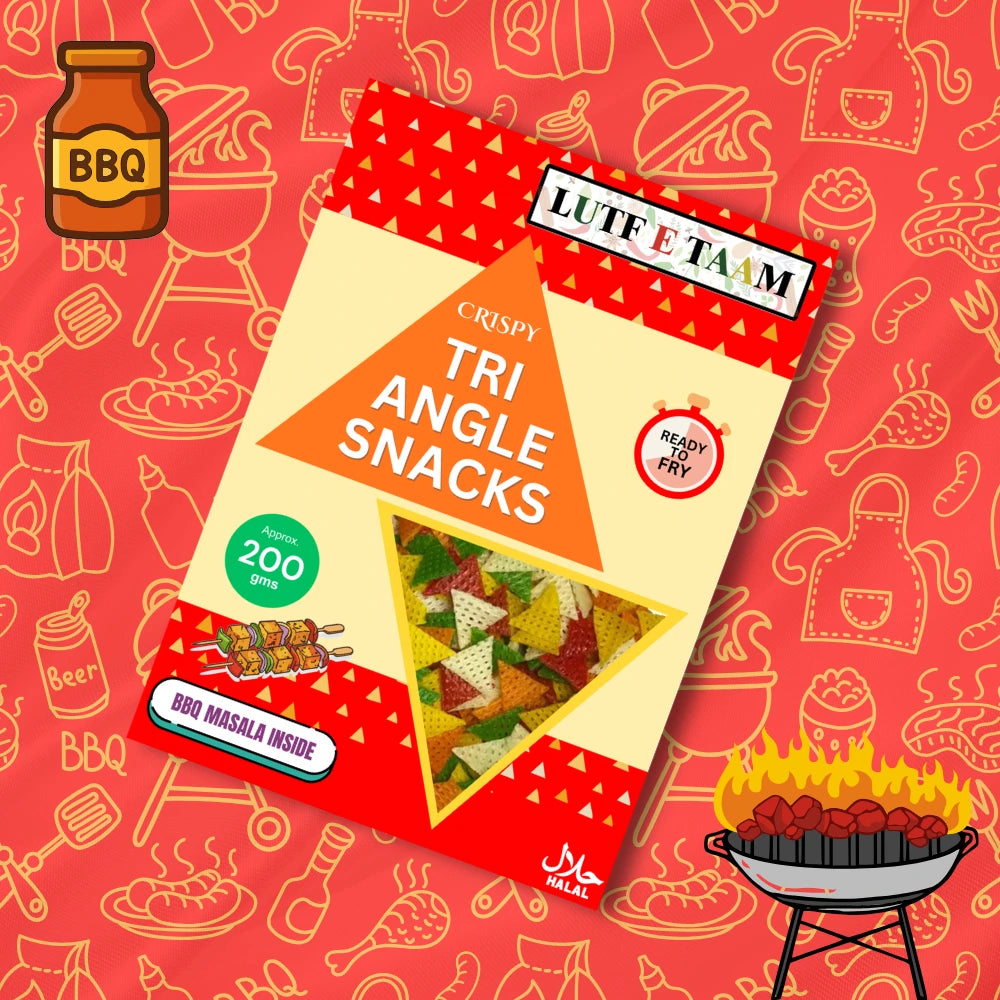 TRIANGLE SNACKS (Approx. 200gm) | BBQ MASALA